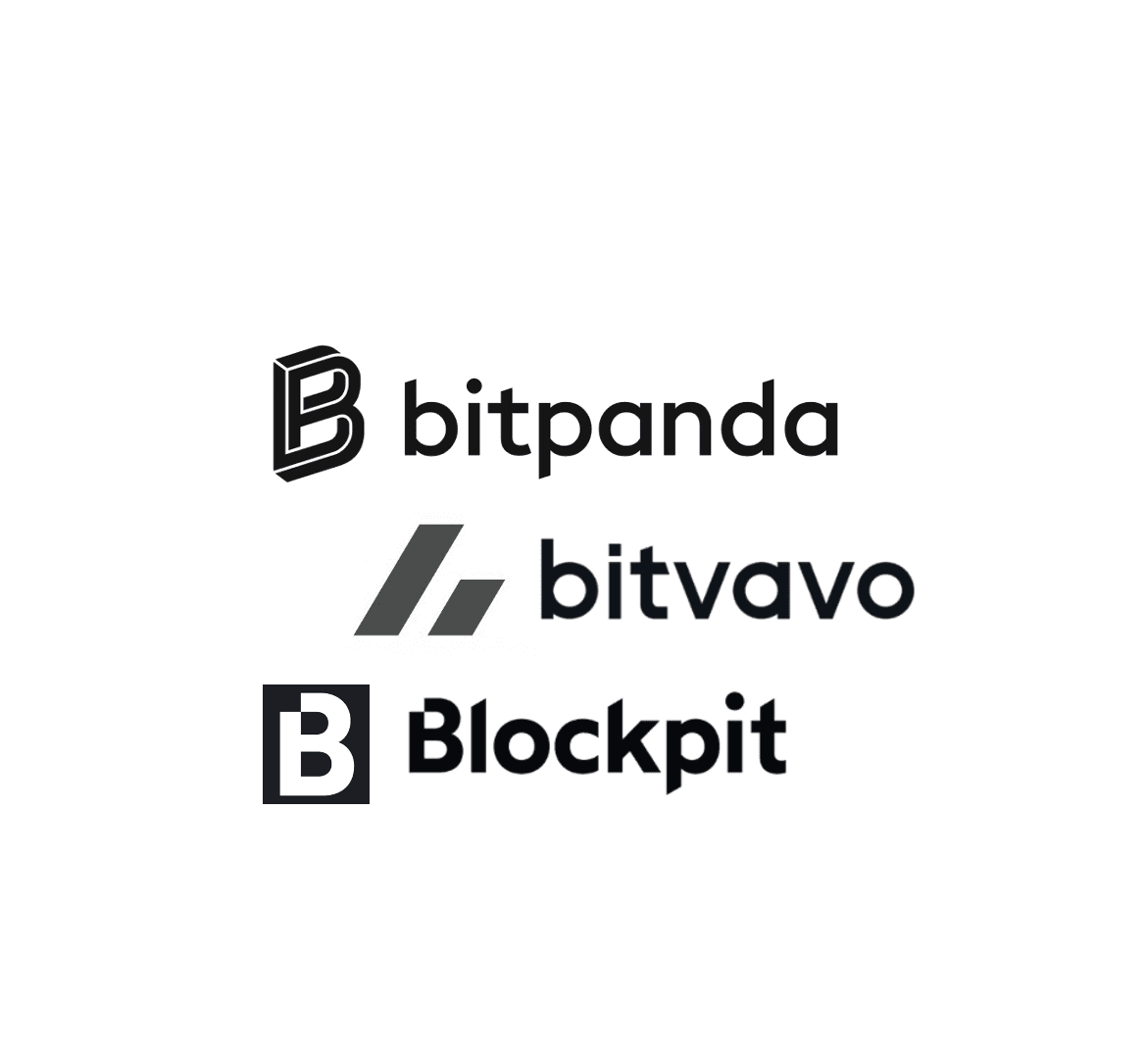 Cover des Guides „Bitpanda, Bitvavo, Bitcoin.com und Blockpit“